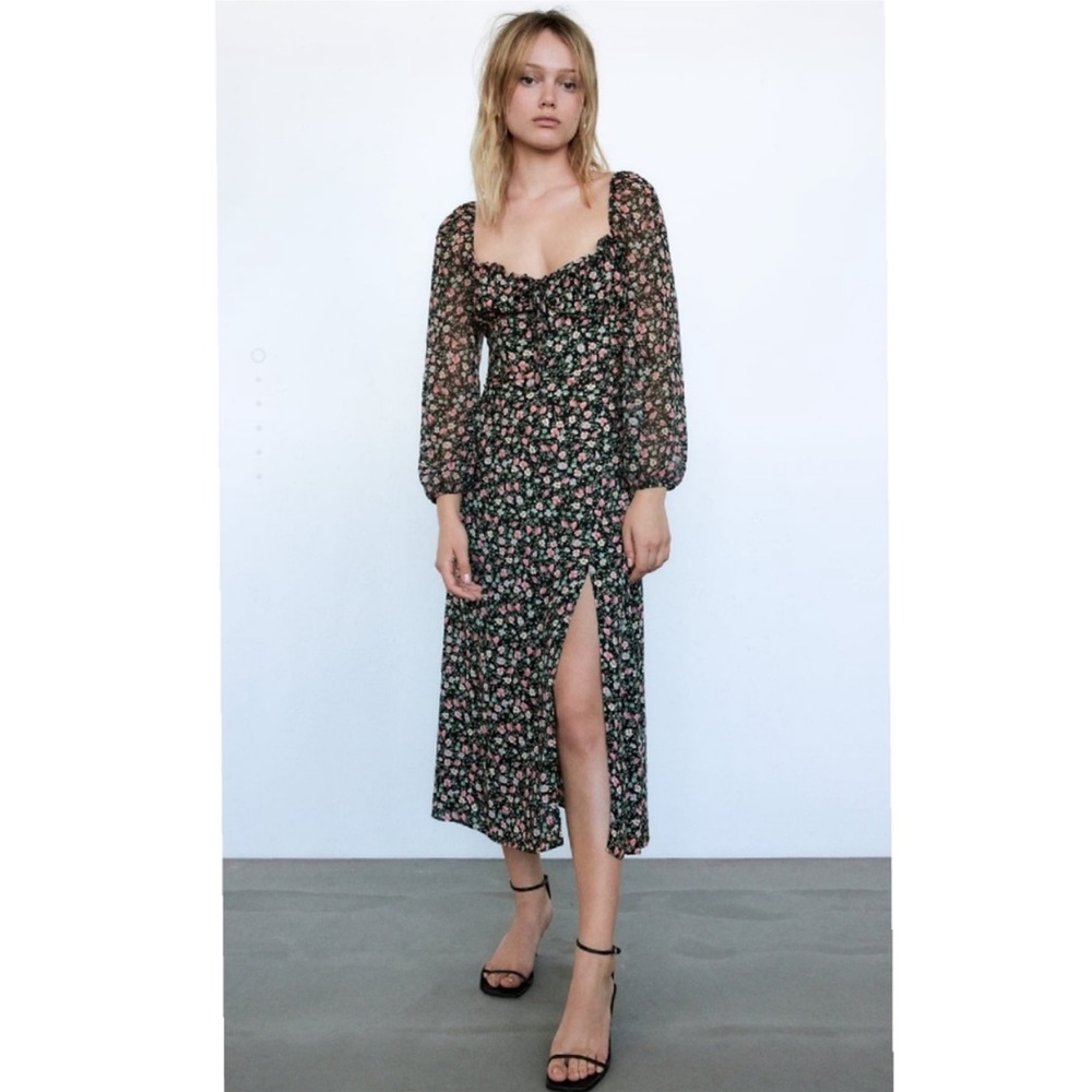 ZARA floral print dress
